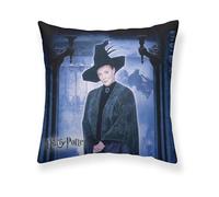 BELUM | Housse de Coussin Harry Potter Taille: 50x50 - Modèle: McGonagall A - Tissu: Half Panama 100% Coton 250 Grs.