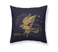 BELUM | Housse de Coussin Harry Potter Taille: 50x50 - Modèle : Ravenclaw Gold A - Tissu Half Panama 100% Coton 250 Grs.