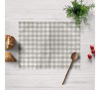 BELUM Lot de 2 Sets de Table individuelle Dimensions : 45 x 35 cm Tissu 65% Coton Biologique - 35% Polyester résiné Anti-Taches (Tacte Non plastifié), 300 g Modèle : Carreaux 150-10