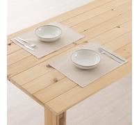 BELUM Lot de 2 Sets de Table Simple 45 x 35 | Lot de 2 Sets de Table Simple | Nappe 100% Coton résiné Anti-Taches, 300 g. | Nappe Anti-Taches