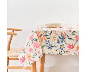 BELUM Nappe Anti-Taches, Taille 100 x 155 cm - Nappe au Toucher Extra Douce, Couleur Multicolore, Nappe 100% fabriquée en Espagne, Tissu 100% Coton Biologique, Nappe modèle 0120-407