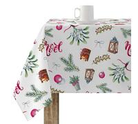 BELUM Nappe de Noël | Nappe Anti-Taches Table Rectangulaire Résiné | Nappe en résine (Tacte plastifié) | Nappe de Table | Nappe de Table Maison (140 x 140 cm)