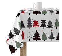 BELUM Nappe de Noël | Nappe Anti-Taches Table Rectangulaire Résiné | Nappe en résine (Tacte plastifié) | Nappe de Table | Nappe de Table Maison (140 x 140 cm)