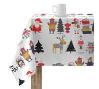 BELUM Nappe de Noël | Nappe Anti-Taches Table rectangulaire résinée | Nappe résinée (Acte plastifié) | Nappe de Table | Nappe de Table Maison (200 x 140 cm)