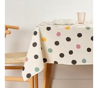 BELUM Nappe en résine 100% coton bio XL taille 180 x 200 cm | Nappe en résine anti-taches | Grande nappe pour table rectangulaire