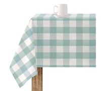 BELUM Nappe en résine Anti-Taches 550-12, Nappe à Carreaux Vichy Taille 300 x 155 cm, Nappe Anti-Taches Non Toile cirée Nappe Vichy Mint, Nappe Tissu 100% Coton Biologique