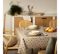 BELUM | Nappe résine 100% coton organique XL | Nappe résine anti-taches | Grand nappe pour table rectangulaire | Nappe non cirée (250 x 140)