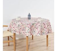 BELUM Nappe Ronde de diamètre 180 Anti-Taches 100% Coton résiné, Nappe Non cirée, Nappe Tactile Coton, Nappe imperméable, Nappe Anti-Taches répulsif Liquide