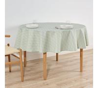 BELUM | Nappe Ronde en résine Anti-Taches 0220-55, Nappe en Tissu Coton (diamètre 140)