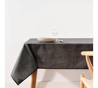 BELUM | Nappe XL 180 x 180 cm résiné 100% Coton Bio ; Nappe résine Non Toile ; Grande Nappe pour Table rectangulaire, Nappe sans rigidité, Nappe imperméable