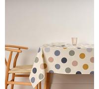 BELUM | Nappe XL 180 x 200 cm Anti-Taches 100% Coton résiné, Nappe Non cirée au Toucher Coton, Nappe imperméable, Nappe Anti-Taches répulsif liquides