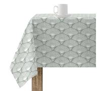 BELUM Nappe XL Anti-Taches 100% Coton résiné, Nappe Non Toile cirée, Nappe Tactile Coton, Nappe imperméable, Nappe Anti-Taches répulsif Liquide Vert 100 x 200