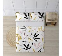 BELUM - Parure de lit 180 cm - Composé de : Taie d'oreiller - Comptoir 260 x 270 cm - Drap Housse 180 x 200 cm + 25 cm | Tissu : 100% Coton 180 Fils - Modèle : Darliston Pink