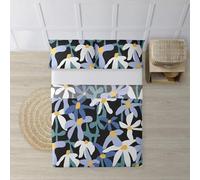 BELUM - Parure de lit 180 cm - Composé de : Taie d'oreiller - Comptoir 260 x 270 cm - Drap Housse 180 x 200 cm + 25 cm | Tissu : 100% Coton 180 Fils - Modèle : Dharan