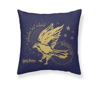 BELUM - Taie d'oreiller Harry Potter Taille : 65 x 65 cm - Tissu : microsatin 100% Pol Recyclé et Recyclable - Modèle : Ravenclaw Gold A