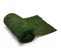 Belupai Chemin de Table en Mousse Séchée Artificielle, Rouleau de Mousse Verte pour Décoration de Mariage, Tapis de Mousse Préservée, Nappe, Tapis en Mousse pour Fête de Mariage,