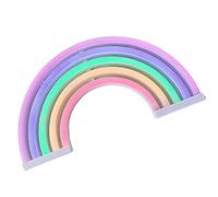 belupai LED Neon Light Signs Décoration de chambre LED Neon Veilleuses Alimentées par piles et USB Éclairage d'intérieur Lampe de chevet et Lampe de table pour chambre à coucher (Arc-en-ciel)