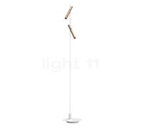 Belux Esprit Lampadaire LED 2 foyers doré/blanc - 2.700 K - 20° Ce luminaire comporte des modules à LED prémontés de classes énergétiques A A++, A+, A