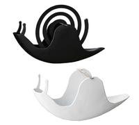 Belvanr 2 Pièce Support de Bobine de Moustique D'escargot, Escargot Support Bobine de Moustique, Mosquito Coil Holder Porte Spirale Anti Moustique, pour Chambre, Salon, Cuisine, Bureau et Extérieur