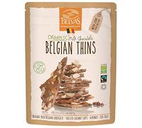 Belvas Belgian Thins Organic Milk Chocolate 36% Coconut Chips & Almonds 120g