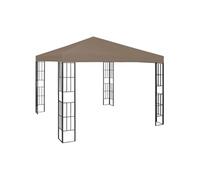 Belvédère 6x3 m Taupe Tonnelle Pavillon Chapiteau d'Extérieur Jardin vidaXL