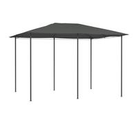 Prieel met paalhoezen 160 g/mÂ² 2,98x5,3x2,59 m antracietkleurig313619