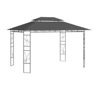 Belvédère 4x3x2,7 m Anthracite 160 g/m² Tonnelle Pavillon Chapiteau vidaXL