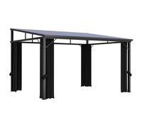 vidaXL Belvédère avec rideau 405x294x244 cm Anthracite 48599