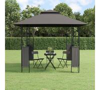 vidaXL Belvédère avec toit anthracite 300x300x270 cm acier 360141