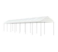 vidaXL Belvédère avec toit blanc 15,61x2,28x2,69 m polyéthylène 3155507
