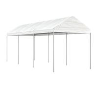 Belvédère avec toit blanc 20,07x2,28x2,69 m polyéthylène tente de fête vidaXL