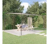 Belvédère blanc 4x4 m 180 g/m² tissu et acier auvent abri à baldaquin vidaXL