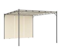 Belvédère de Jardin avec Rideau Latéral 3x3x2,25 m Anthracite Pavillon vidaXL