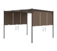 Belvédère de Jardin avec Rideau Latéral 3x3x2,25 m Pavillon Chapiteau vidaXL