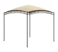Belvédère tonnelle 3x3x2,65 m crème Acier 180 g/m² abri extérieur Pliant Jardin terrasse Protection Soleil Pluie UV