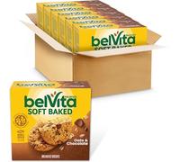 belVita Lot de 6 boîtes de 5 paquets de biscuits à l'avoine et au chocolat, 1 biscuit par paquet