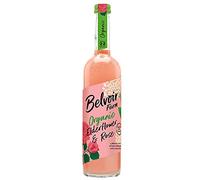 BELVOIR Sirop de Fleur de Sureau/Rose Bio sans Édulcorants/Conservateurs Ni Colorants 6 Bouteilles en Verre de 500 ml