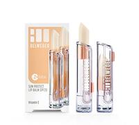 BELWEDER - 2 x Baumes à Lèvres Protection Solaire SPF20 à la Vitamine E - Protecteur, Apaisant, Régénérant - Idéal Mer et Montagne - Baume Transparent Pour Hommes et Femmes - 2 Sticks de 3,5 g