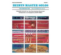 Belwin Master Solos (Trombone), Vol 1: Intermediate Piano Acc.