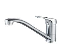 BELZ Robinet Cuisine, Robinet de cuisine mitigeur à rotation 360° & levier unique, avec cartouche en céramique & tuyau de 60cm, Messing Chrom Anti-Corrosion pour évier de cuisine, Chromée