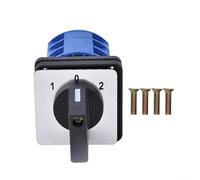 BEM28-25 Interrupteur rotatif 3 niveaux 1-0-2 - Boîtier PC ignifuge - Contacts en cuivre galvanisé - Pour installations industrielles et ateliers - 690 V 25 A