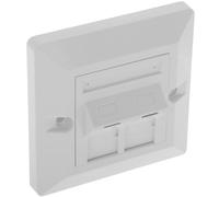 BeMatik - 80x80 Plaque Murale RJ45 Cat.6 2-FTP