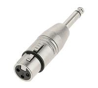 BeMatik - Adaptateur Audio XLR 3 Broches Femelle à 6.3mm Jack mâle