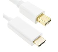 BeMatik - Adaptateur Mini DisplayPort Male vers HDMI câble Male 1 m