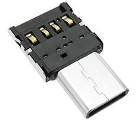 BeMatik - Adaptateur Mini OTG USB 2.0 USB Type C mâle vers USB Type A Femelle