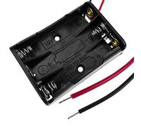 BeMatik - Battery Compartment. Porte-Pile Plat pour 3 Piles AAA LR03 1.5V