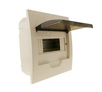 BeMatik - Boîte de Distribution électrique de 8 modules de 17,5 mm pour encastré Plastique ABS SPN IP40