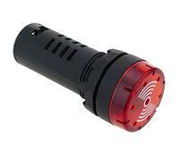 BeMatik - Buzzer 22mm 220 VAC pour Panneaux de Commande Signal sonore Rouge