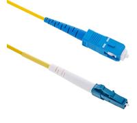 BeMatik - Câble à fibre optique monomode Simplex 9/125 G652D OS2 LC/UPC vers SC/UPC de 0,5 m