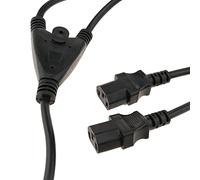 BeMatik - Cable d"alimentation IEC-60320 1,8 m (Schuko-M/2xC13)